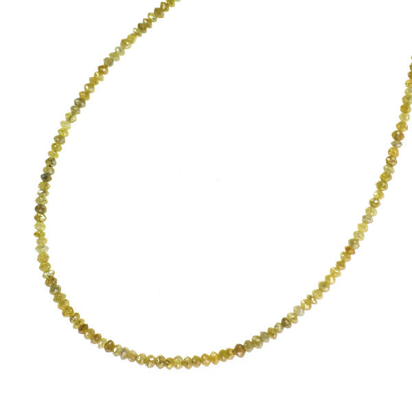 K18YG 天然イエローダイヤモンド ネックレス 15.00ct