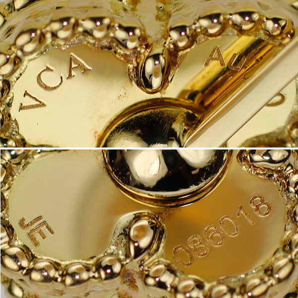 ヴァンクリーフ＆アーペル K18YG シェル イヤリング スウィート