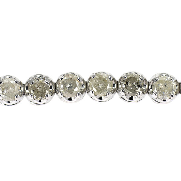 K18WG ダイヤモンド ブレスレット 2.00ct テニス
