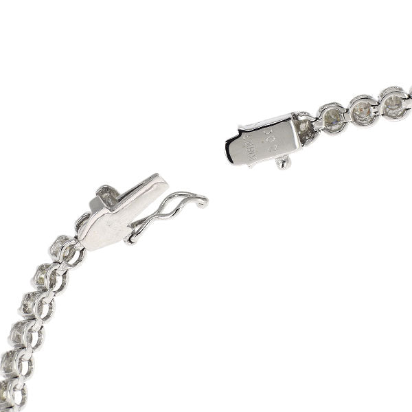 K18WG ダイヤモンド ブレスレット 2.00ct テニス