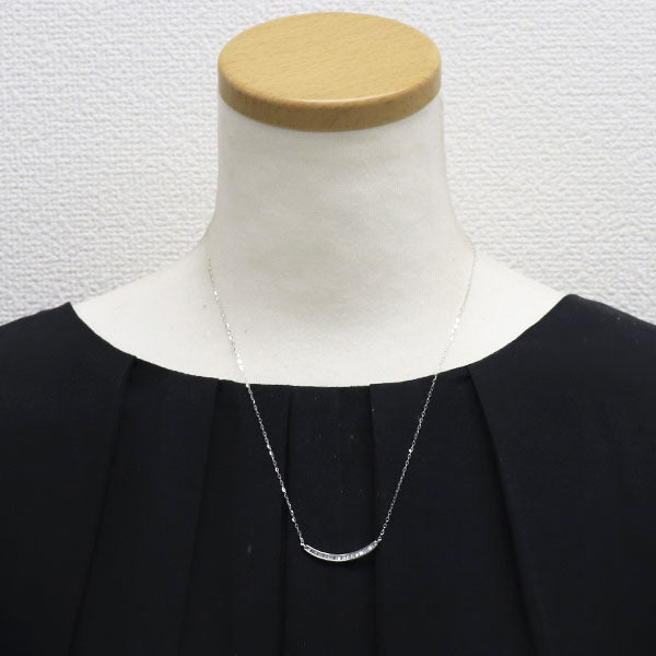 K18WG ダイヤモンド ペンダントネックレス 0.20ct