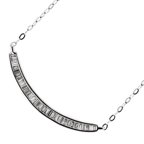 K18WG ダイヤモンド ペンダントネックレス 0.20ct