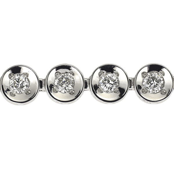 Pt850 ダイヤモンド ブレスレット 1.00ct テニス