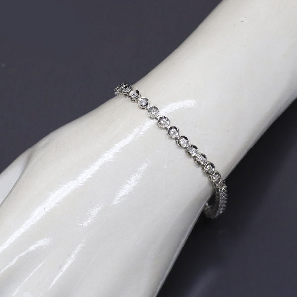 Pt850 ダイヤモンド ブレスレット 1.00ct テニス