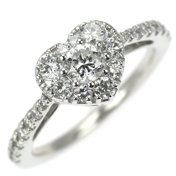K18WG ダイヤモンド リング 0.75ct ハート