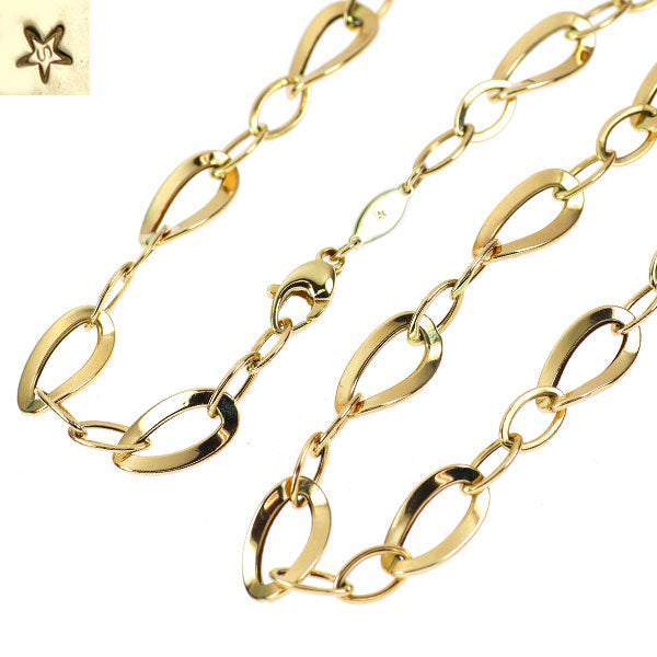 GINZA TANAKA K18YG デザインネックレス