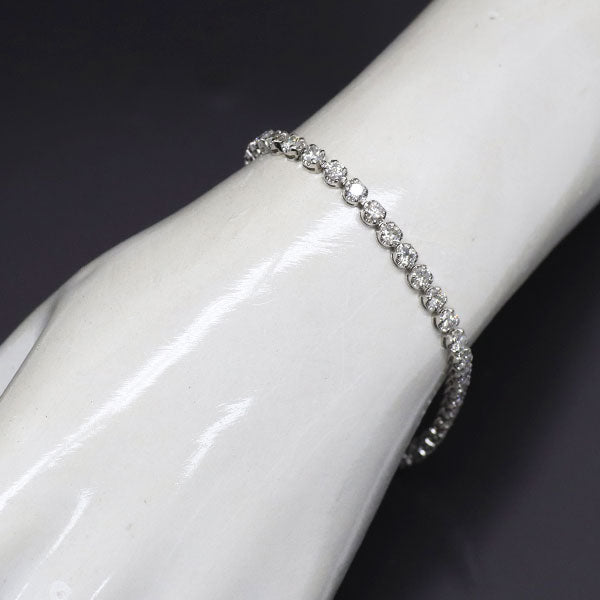 Pt900 ダイヤモンド テニス ブレスレット 4.008ct