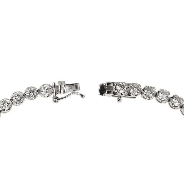 Pt900 ダイヤモンド テニス ブレスレット 4.008ct
