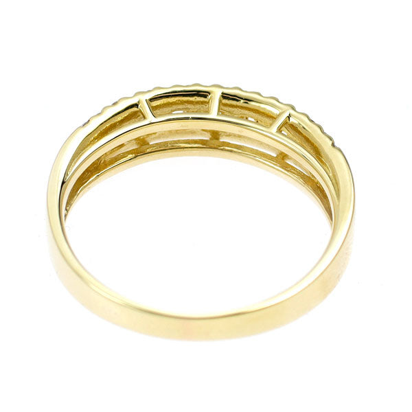 K18YG イエロー サファイア ダイヤモンド リング 0.18ct D0.18ct