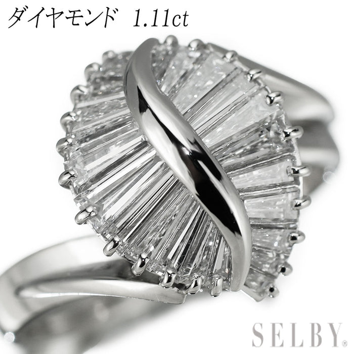 Pt900 ダイヤモンド リング 1.11ct