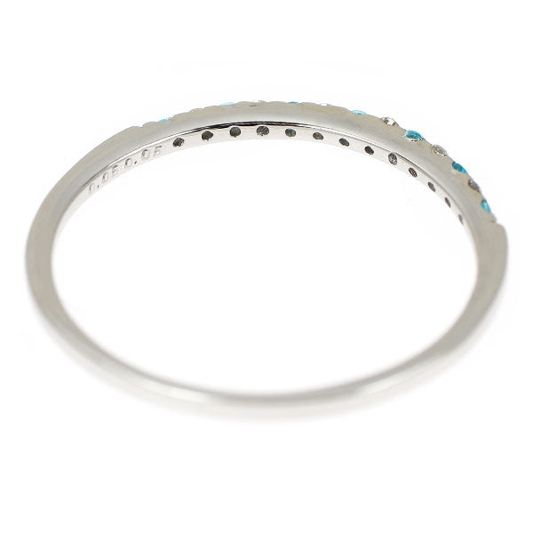 Pt950 パライバトルマリン ダイヤモンド リング 0.05ct D0.05ct ハーフエタニティ