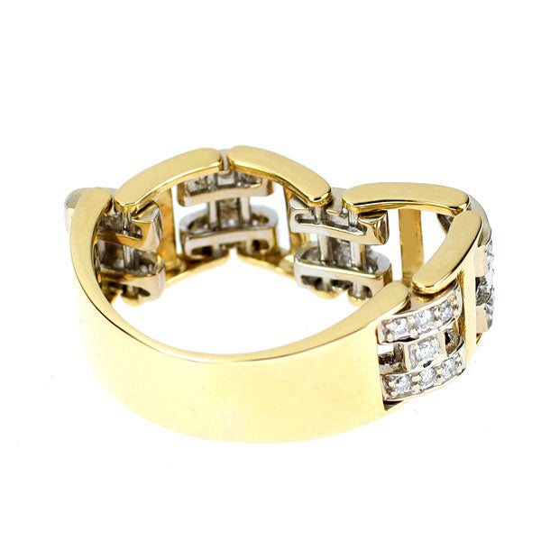 K18YG/WG ダイヤモンド リング 0.25ct