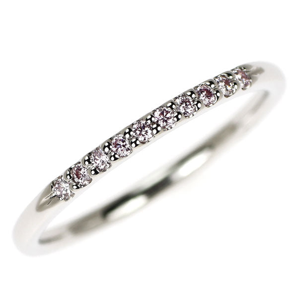 新品 Pt950 天然ピンクダイヤモンド リング 0.08ct【エスコレ】