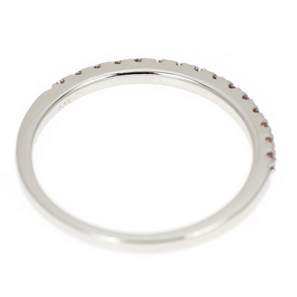 新品 Pt950 天然ピンクダイヤモンド リング 0.11ct ハーフエタニティ【エスコレ】