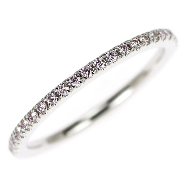 新品 Pt950 天然ピンクダイヤモンド リング 0.15ct ハーフエタニティ【エスコレ】