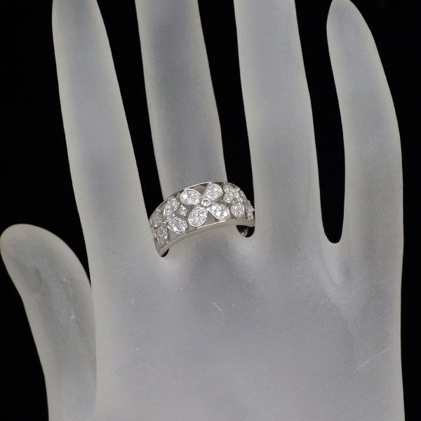 Pt900 ダイヤモンド リング 0.58ct フラワー