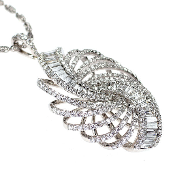 K18WG ダイヤモンド ペンダントネックレス 2.27ct