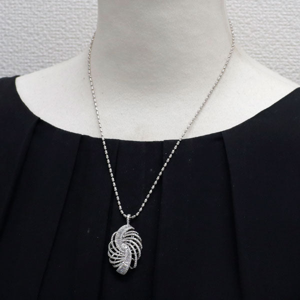 K18WG ダイヤモンド ペンダントネックレス 2.27ct