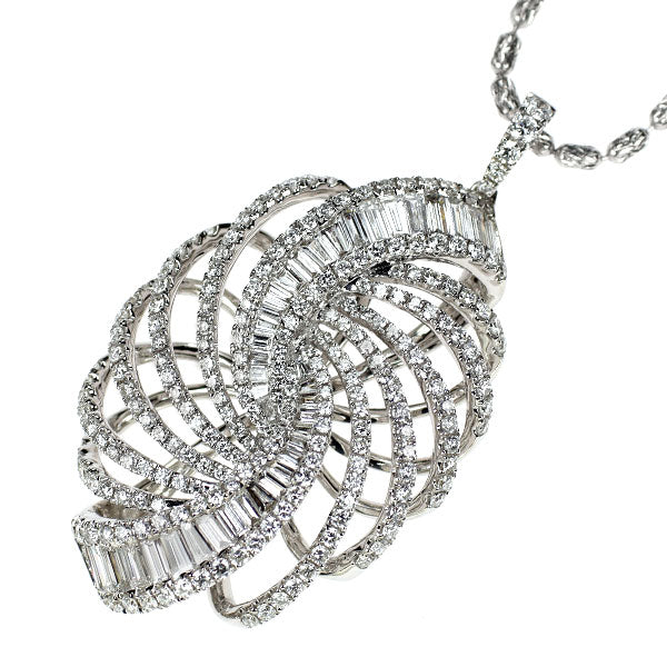 K18WG ダイヤモンド ペンダントネックレス 2.27ct