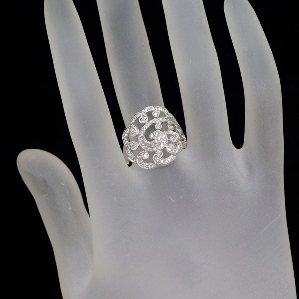 K18WG ダイヤモンド リング 0.55ct