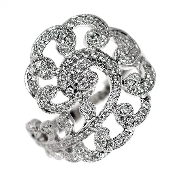 K18WG ダイヤモンド リング 0.55ct