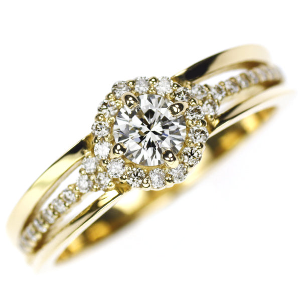 K18YG ダイヤモンド リング 0.310ct 0.20ct H SI2 VG