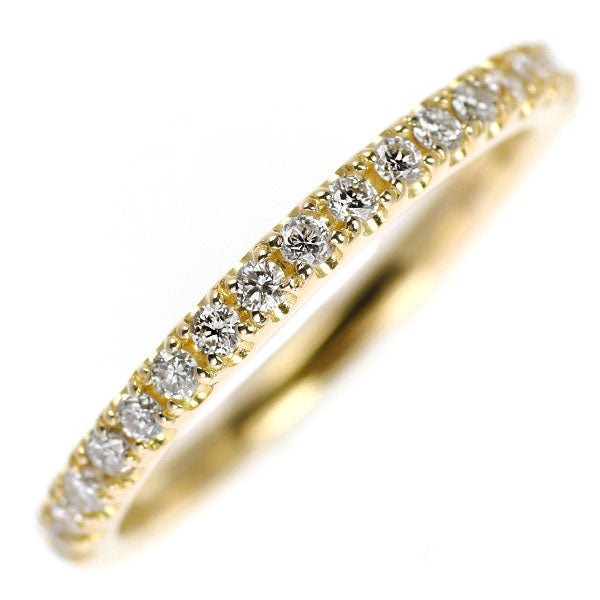 K18YG ダイヤモンド リング 0.20ct ハーフエタニティ — セルビー