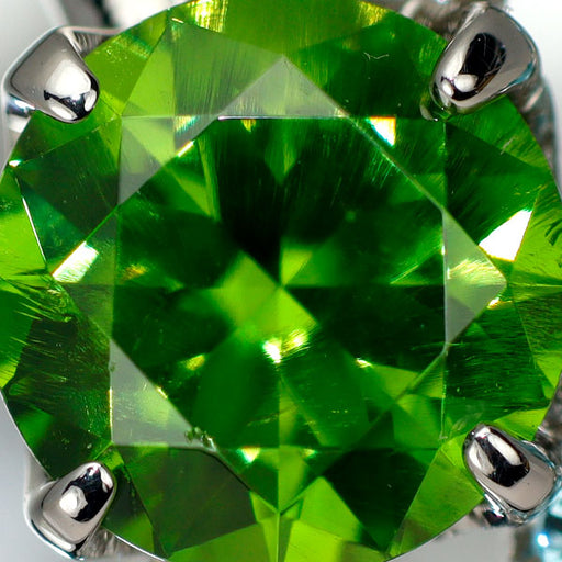 Pt900 ロシア産デマントイドガーネット パライバトルマリン