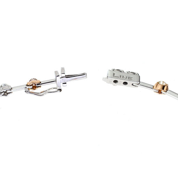 DTC K18WG/PG ダイヤモンド ブレスレット 1.25ct LINE
