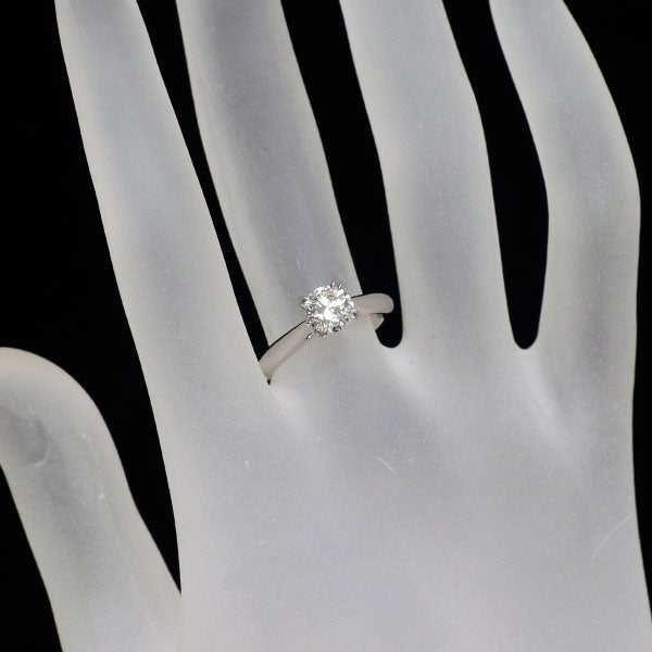 ハリーウィンストン Pt950 ダイヤモンド リング 0.76ct D VVS2 3EX ソリティア