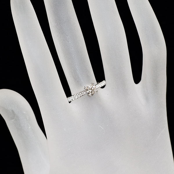 ハリーウィンストン Pt950 ダイヤモンド リング 0.51ct E VS1 3EX ブリリアント ラブ 《セルビー銀座店》【中古】