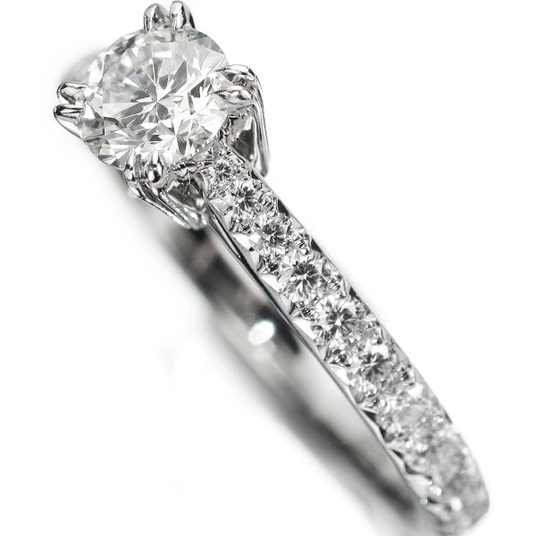 ハリーウィンストン Pt950 ダイヤモンド リング 0.51ct E VS1 3EX ブリリアント ラブ 《セルビー銀座店》【中古】