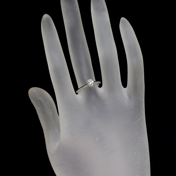 ティファニー Pt950 ダイヤモンド リング 0.46ct ソリティア
