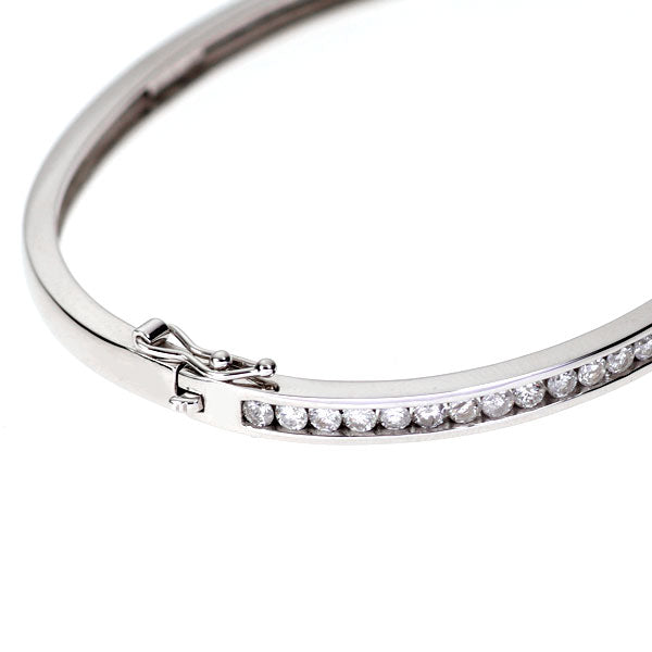 K18WG ダイヤモンド バングル 1.50ct