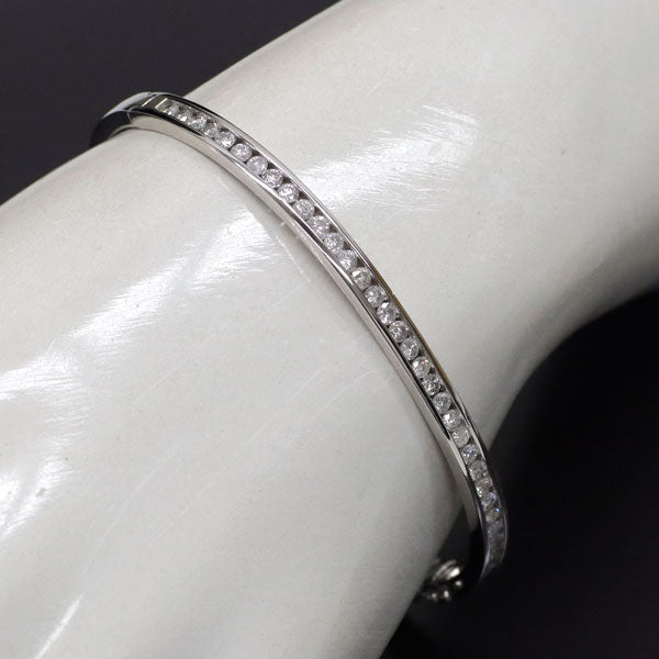 K18WG ダイヤモンド バングル 1.50ct