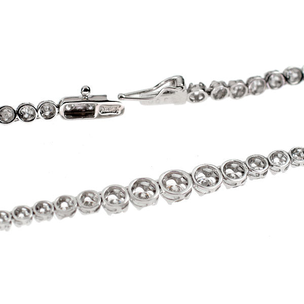 K18WG ダイヤモンド ネックレス 3.00ct テニス