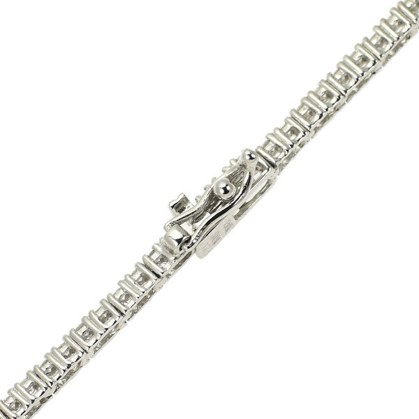 K18WG カラーレス/トリートブルー ダイヤモンド テニス ブレスレット 1.20ct