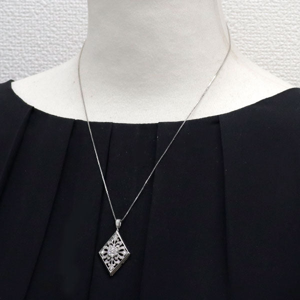 Pt900/ Pt850 ダイヤモンド ペンダントネックレス 0.67ct