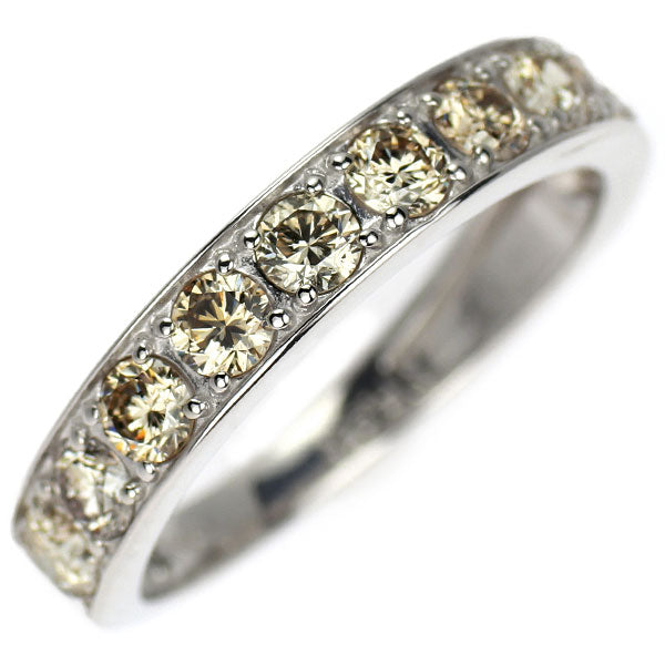 Pt950 ダイヤモンド リング 1.00ct ハーフエタニティ