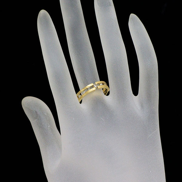 K18YG ダイヤモンド リング 0.28ct