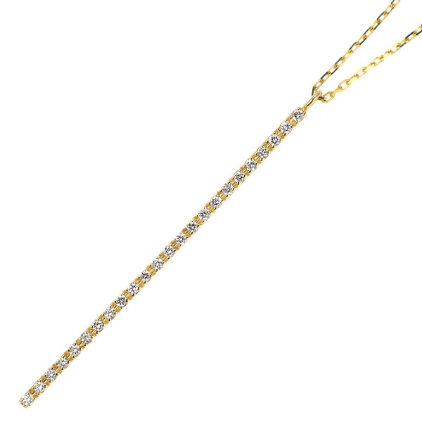 ete K18YG ダイヤモンド ペンダントネックレス 0.09ct
