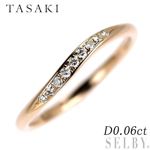 田崎真珠 K18SG(さくらゴールド) ダイヤモンド リング 0.06ct