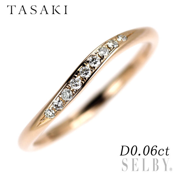 田崎真珠 K18SG(さくらゴールド) ダイヤモンド リング 0.06ct