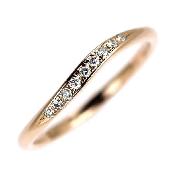 田崎真珠 K18SG(さくらゴールド) ダイヤモンド リング 0.06ct