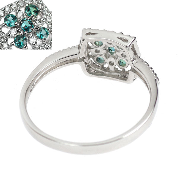 希少 Pt900 アレキサンドライト ダイヤモンド リング 0.18ct D0.144ct