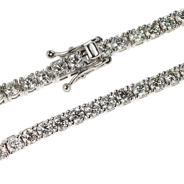 K18WG ダイヤモンド テニス アンクレット 6.50ct