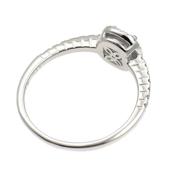 K18WG クッションカット ダイヤモンド リング 0.33ct D VVS1 VG/G D0.17ct