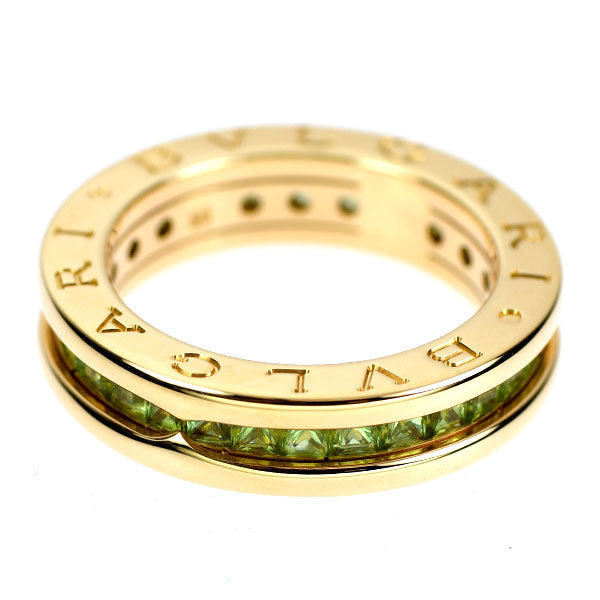 ブルガリ K18YG ペリドット リング B.ZERO1 50号
