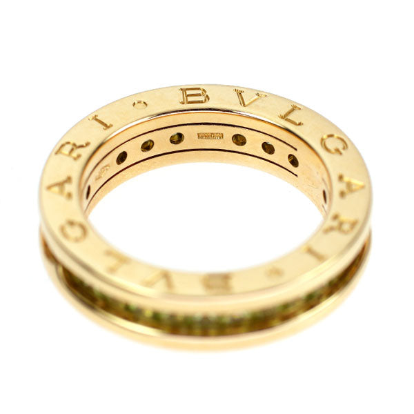 ブルガリ K18YG ペリドット リング B.ZERO1 50号