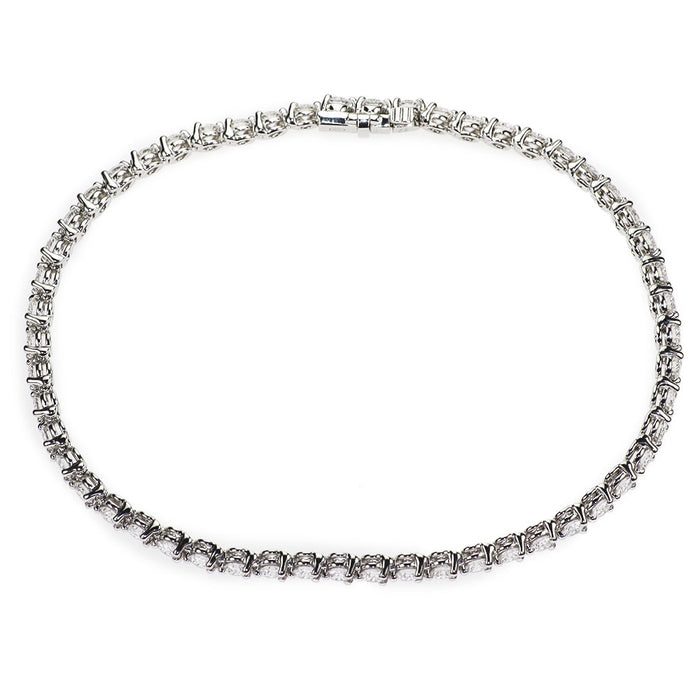 ハリーウィンストン K18WG/ Pt950 ダイヤモンド テニス ブレスレット